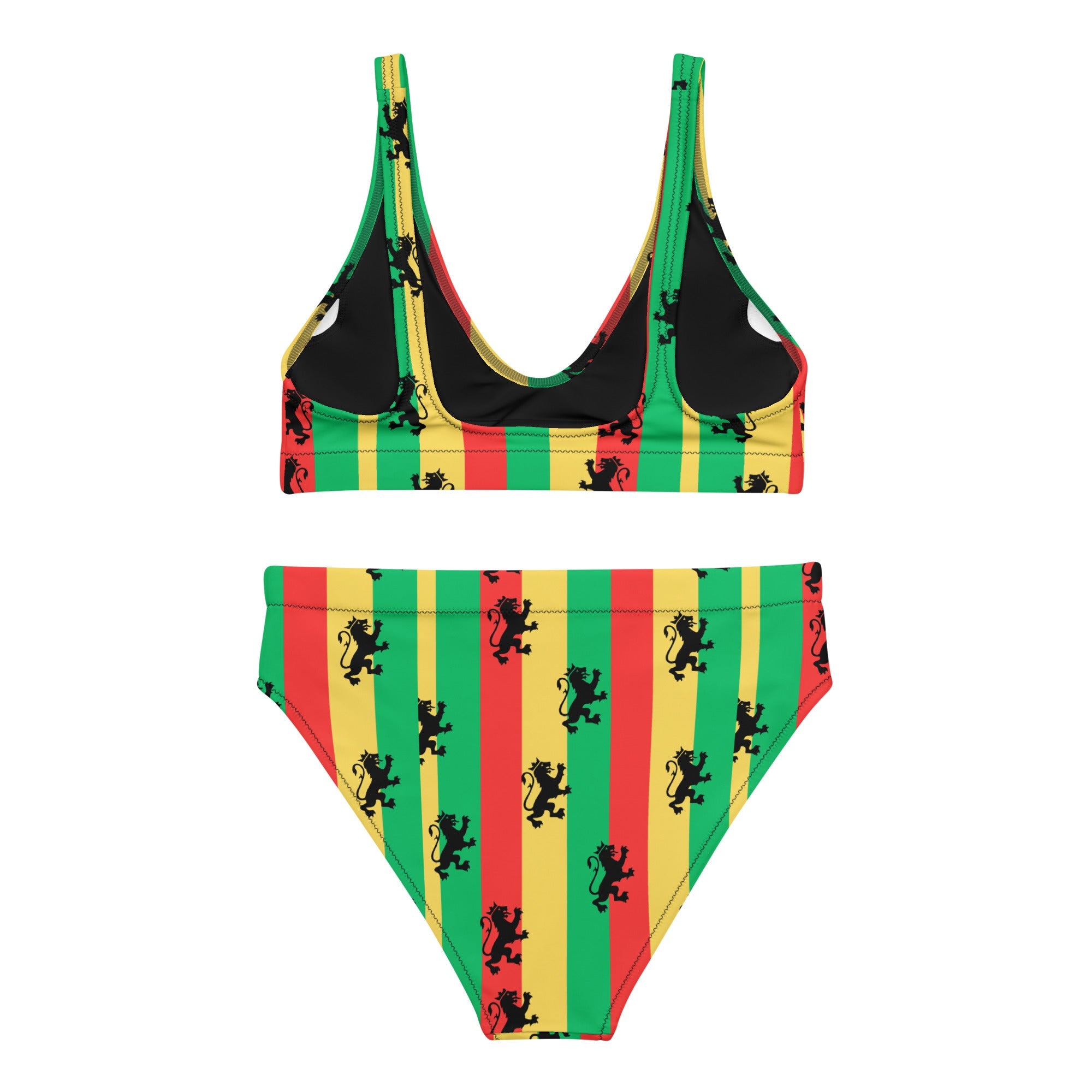 Rasta Reggae High Waisted Bikini