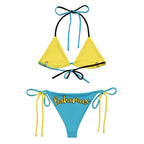 Bahamas Flag All Over Print Recycled String Bikini String Bikini