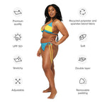 Bahamas Flag All Over Print Recycled String Bikini String Bikini