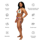 Bermuda Flag All Over Print Recycled String Bikini