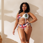 Bermuda Flag All Over Print Recycled String Bikini