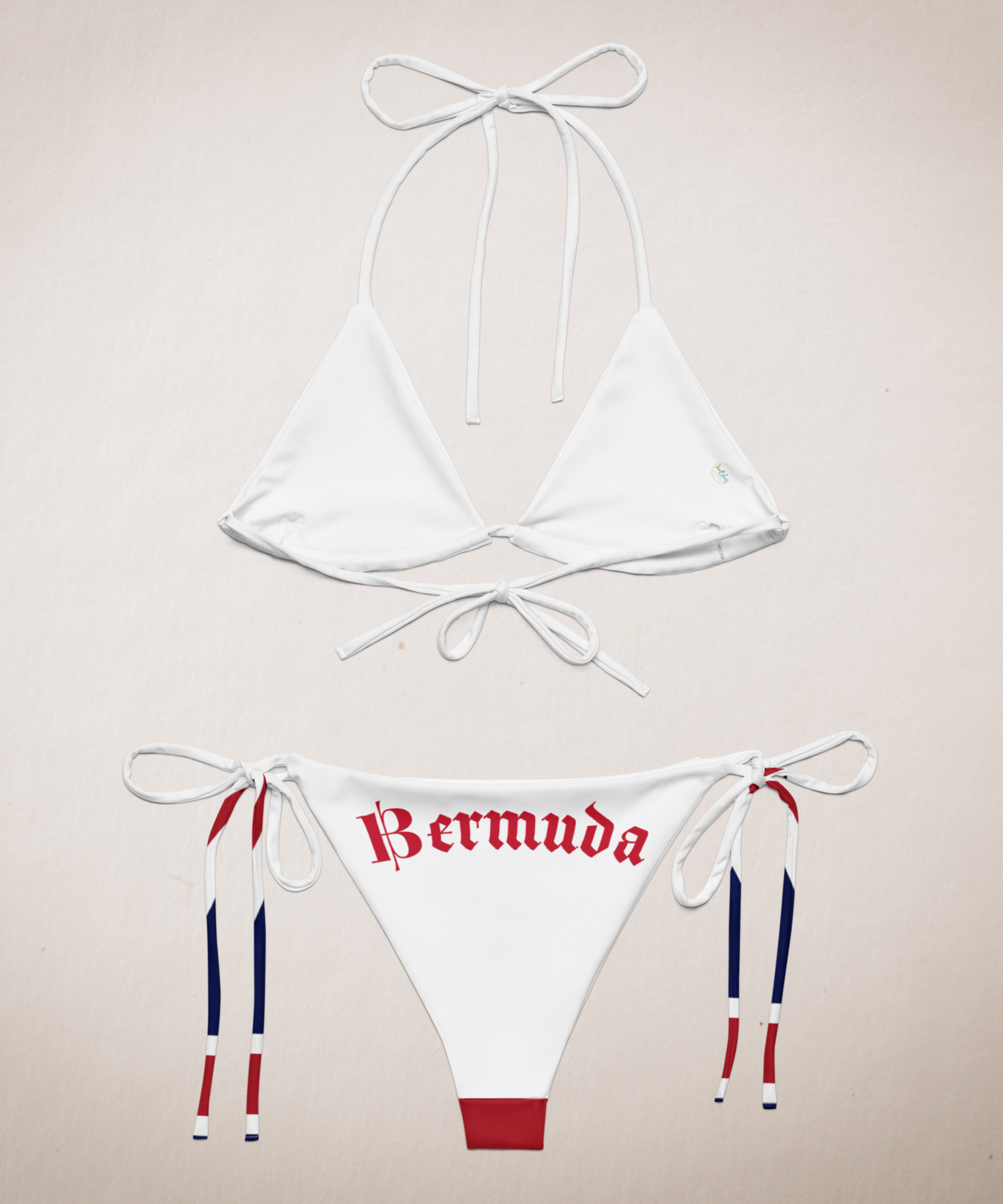 Bermuda Flag All Over Print Recycled String Bikini