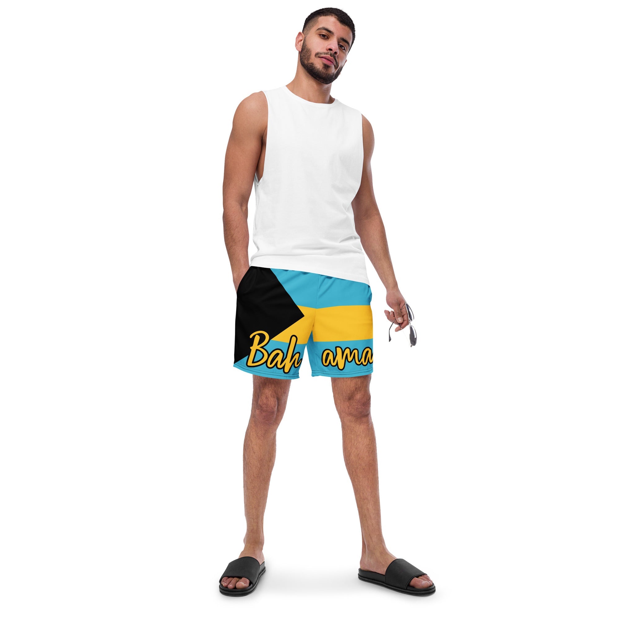 Bahamas Flag Recycled Swim Trunks
