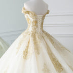 Gorgeous Ball Gown Wedding Dress with Beads EDL110