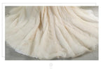 A-Line Luxury Appliques Beaded Wedding Gown