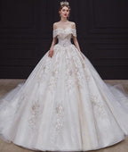 Luxury Wedding Dress Sweetheart Bridal Gown EDW234
