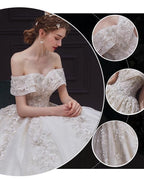 Luxury Wedding Dress Sweetheart Bridal Gown EDW234