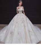 Luxury Wedding Dress Sweetheart Bridal Gown EDW234