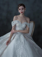 Luxury Wedding Gown With Crystals EDW101