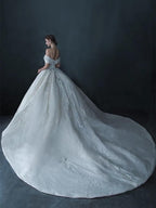 Luxury Wedding Gown With Crystals EDW101
