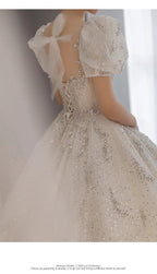 Luxury Wedding Dresses with Crystal Beads