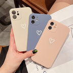 Shockproof Soft Love Heart iPhone Case