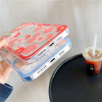 Transparent Fashion Flowers iPhone Case