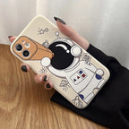 Cartoon Astronaut Planet iPhone Case