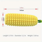 Puppy Dog Teeth Chew Squeaky Interactive Corn Toy