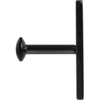 1/4 12mm Black IP Rectangle Internal Thread Daith Cartilage Tragus