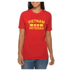 Vietnam Veteran Stripe Graphic Design Deluxe Jersey T-Shirt