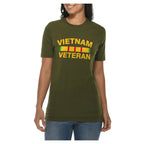 Vietnam Veteran Stripe Graphic Design Deluxe Jersey T-Shirt