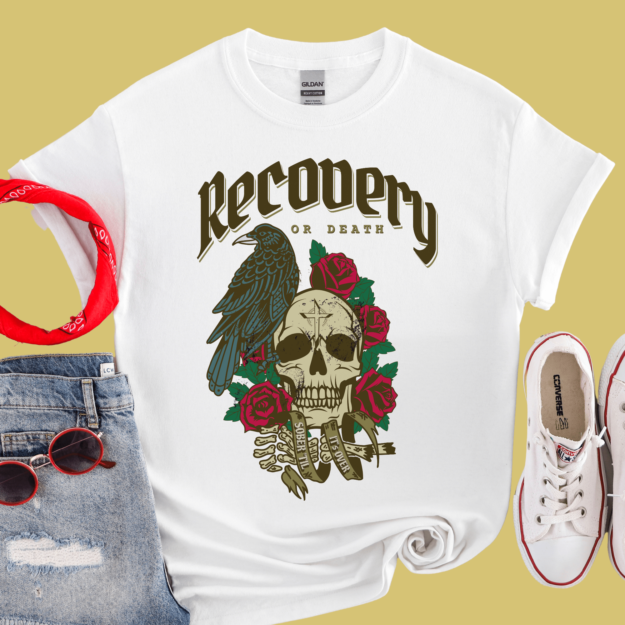 Recovery T-Shirt | Inspiring Sobriety |  Recovery or Death