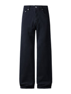 BLACK RELAXED DENIM [STRETCH]