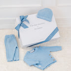 REMY | Blue Ribbed Knit Leggings Set (3)