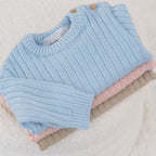 REMY | Blue Ribbed Knit Leggings Set (3)