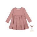The Long Sleeve Dress - Rosewood