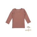 The Long Sleeve Tee - Rosewood
