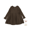 The Long Sleeve Dress - Cocoa