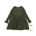 The Long Sleeve Dress - Moss