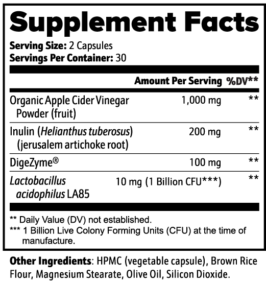 Gut Health and Probiotics Digestive Support 60 Capsules