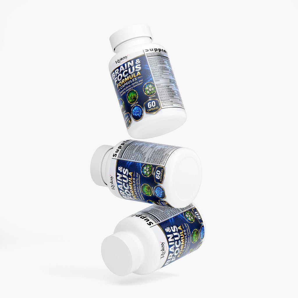 Brain Health Supplement for Focus & Clarity 60 ct – Nootropic Brain Support for Memory & Energy
