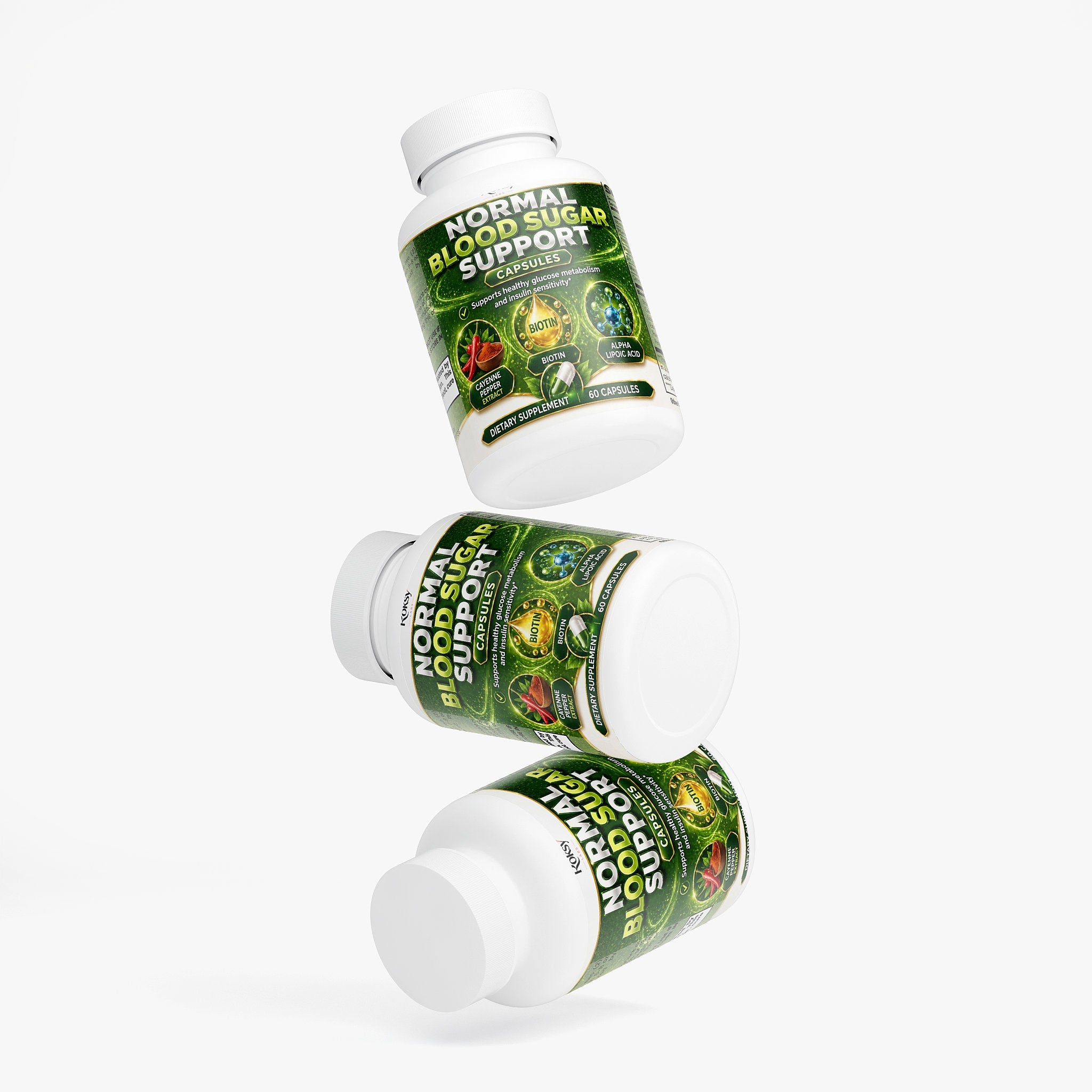 Normal Blood Sugar Support Capsules - Glucose Levels 60 ct