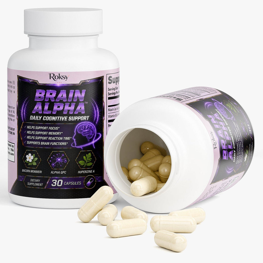 Brain Alpha 30 Days Supply Daily Cognitive Support, Brain Health supplement