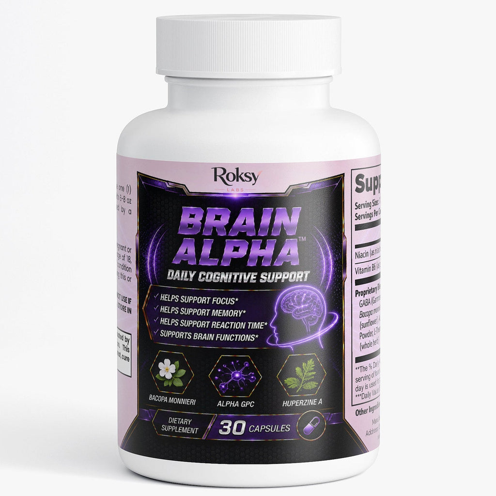 Brain Alpha 30 Days Supply Daily Cognitive Support, Brain Health supplement