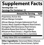 Diet Supplement - Ultra Diet Drops for Weight Management 1 oz (30ml) African Mango, Maca Root, and Rhodiola Rosea