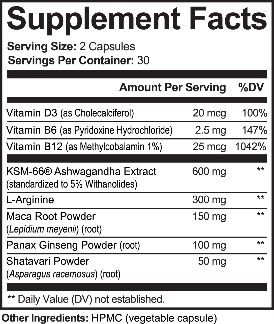 Ashwagandha Plus Dietary Supplement for Energy with KSM-66®, Maca & Ginseng – Stress, & Stamina Support | 60 Caps