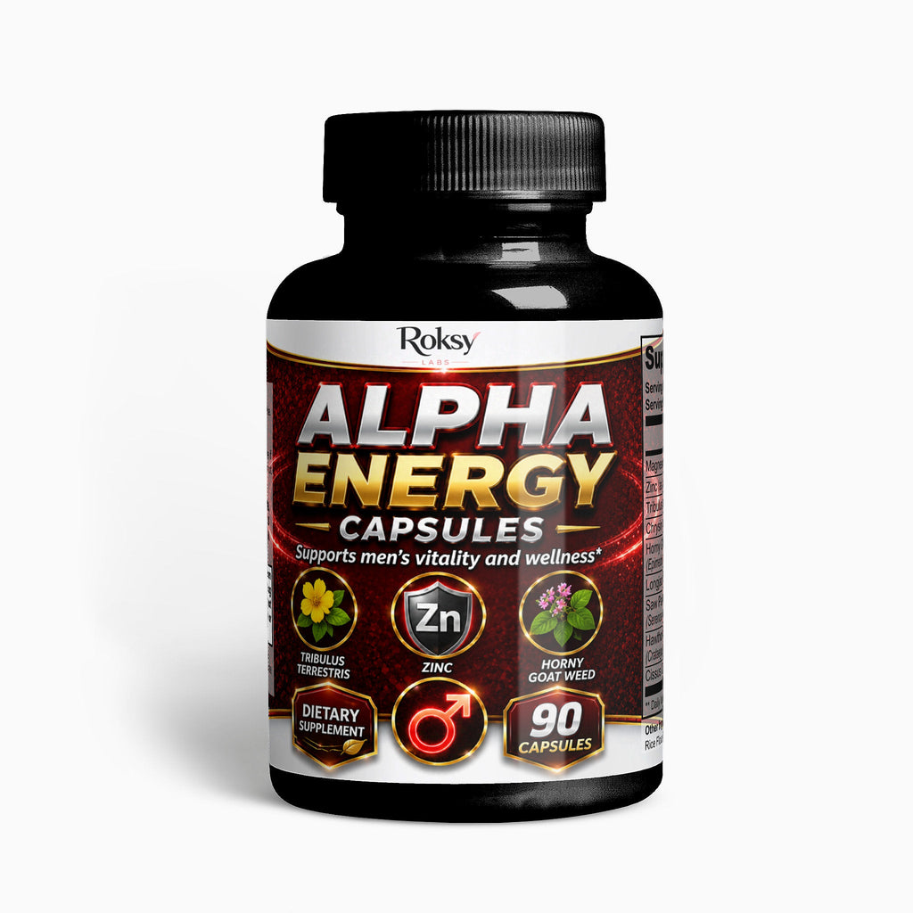 Alpha Energy 90 Caps with Horny Goat Magnesium Saw Palmetto