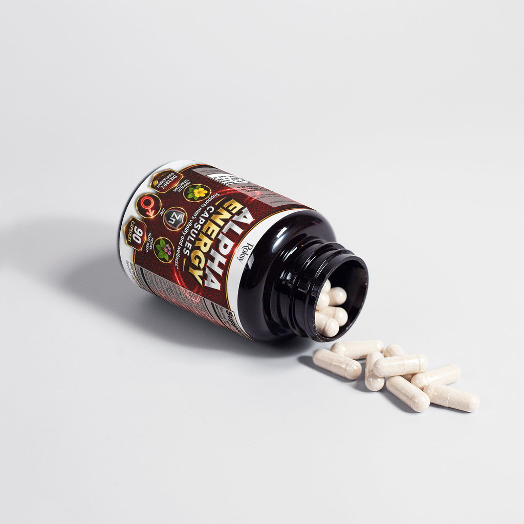Alpha Energy 90 Caps with Horny Goat Magnesium Saw Palmetto