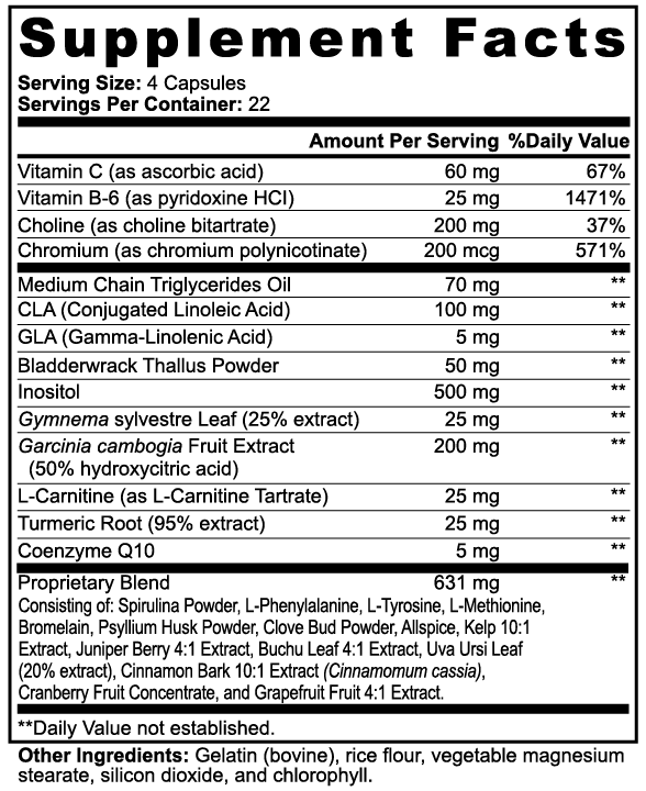 Fat Burner with MCT Oil for Weight Loss 90 caps