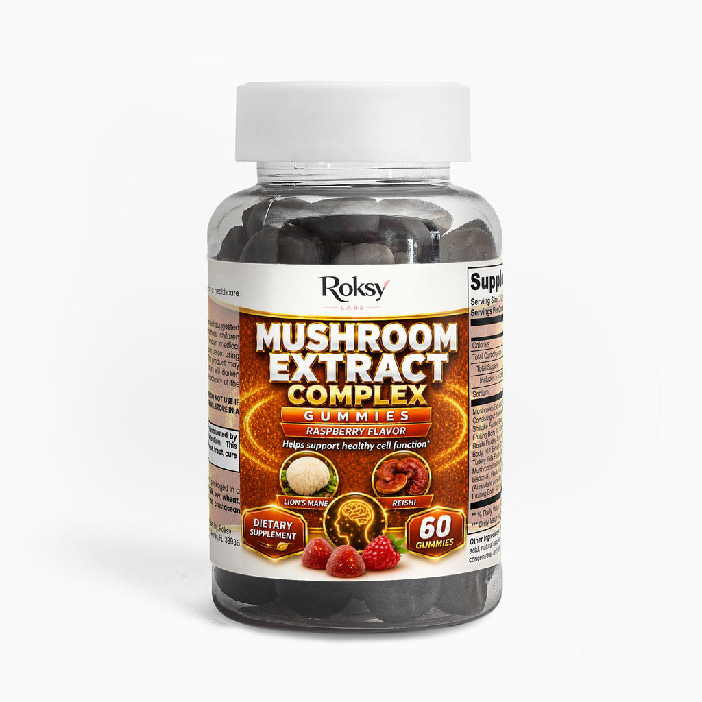 Mushroom Gummies for Enhanced Wellness Support | Mushroom Extract Complex 60ct