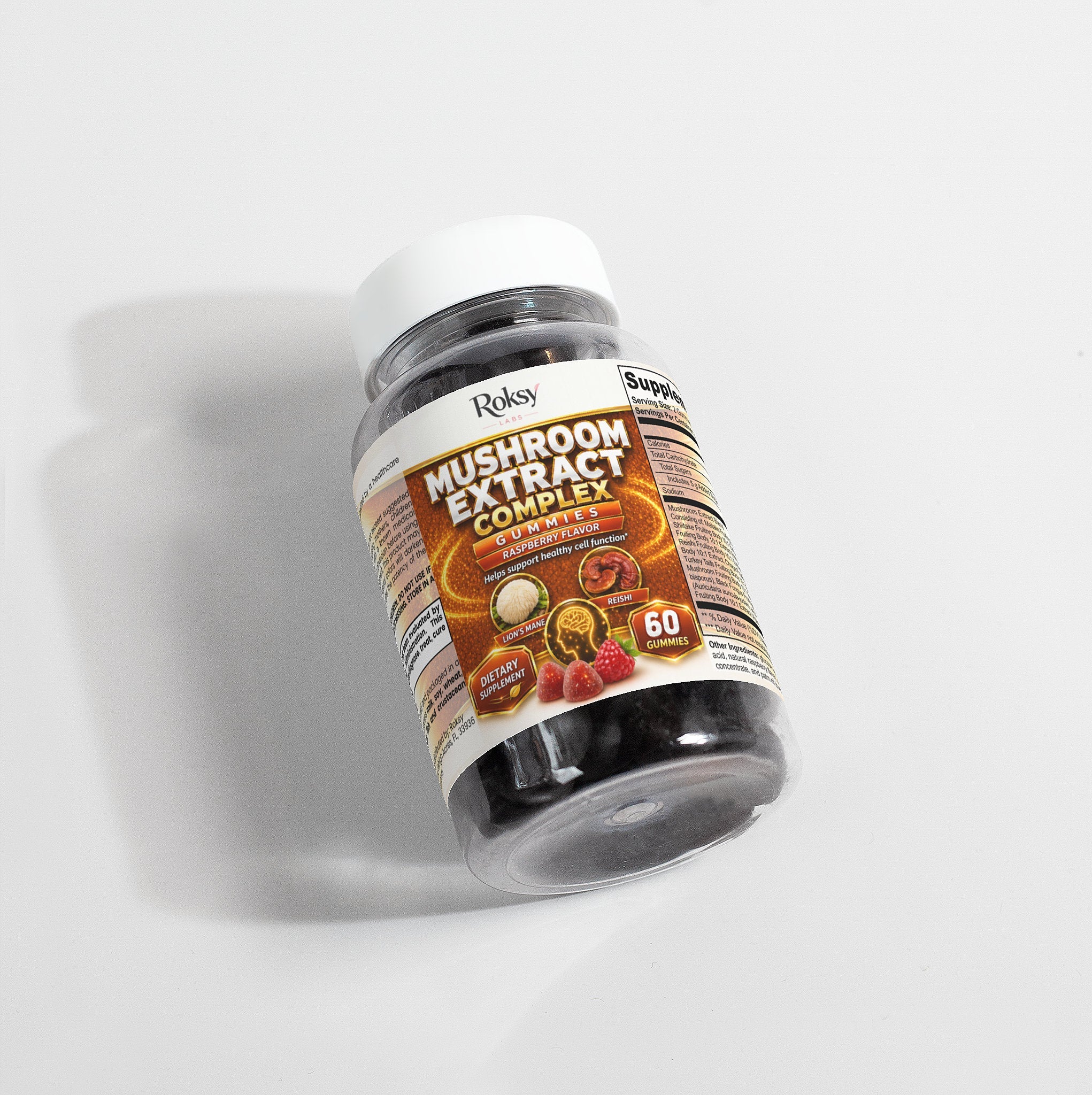 Mushroom Gummies for Enhanced Wellness Support | Mushroom Extract Complex 60ct