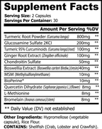 Platinum Turmeric Capsules for Joint Support 60 ct