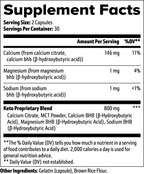 Keto BHB Capsules: Premium Supplement for Keto | Weight Loss 60 Caps