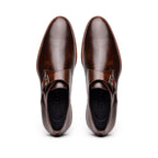 55-605-CST ROMAN Italian Calfskin Monkstrap Chestnut