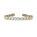 4.00 CT G/VS1 Round Cut Lab Grown Diamond Tennis Bracelet in 14k Yellow Gold
