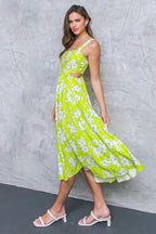 PERFECTLY ADORED WOVEN MIDI DRESS