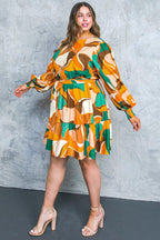 FEEL HAPPINESS WOVEN MINI DRESS
