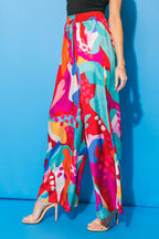 CANCUN GETAWAY SATIN PANTS