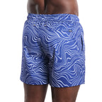 Sand Waves, Harbor and Surf Hybrid Short, Compression Lined Swim and Resort Trunk